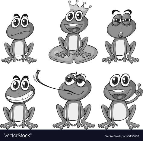 Frogs Royalty Free Vector Image Vectorstock