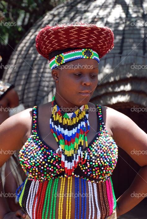 Zulu Woman In Her Zulu Traditional Attire Zulu Women South African Clothes African Women