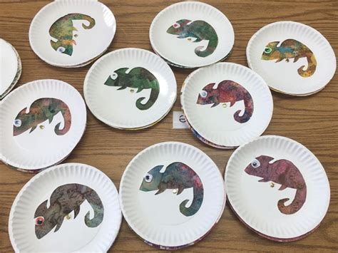 Paper Plate Chameleon Jungle Crafts Art N Craft Preschool Crafts