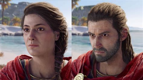 assassin s creed odyssey male female character comparison youtube