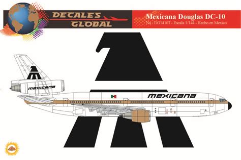 1144 Scale Decal Mexicana Dc 10