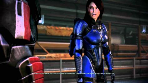 Mass Effect 3 Ashley Romance 4 Being The Guy She Used To Love Youtube