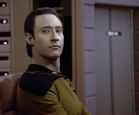 He appears in the television series star trek: Lt. Commander Data from Star Trek: The Next Generation | Star trek data, Star trek images, Star ...