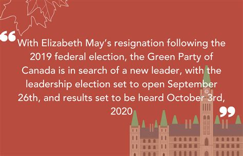 Green Party Of Canadas Leadership Contest Climate Change Policy