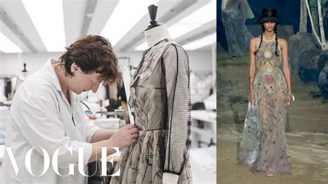 How A Dior Dress Is Made From Sketches To The Runway Sketch To Dress