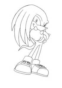 Cute knuckles the echidna coloring pages. Knuckles The Echidna coloring page | SuperColoring.com