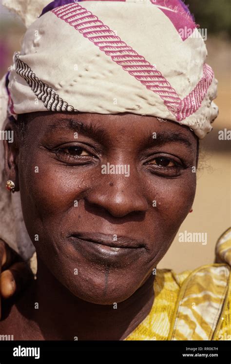 Smiling Nigerien Djerma Zarma Woman Tonkassare Niger Stock Photo