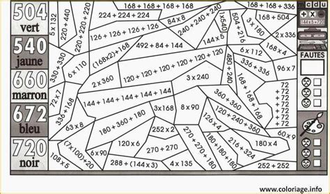 Dessin De Maths A Imprimer Fantastique Coloriage Magique Cm2