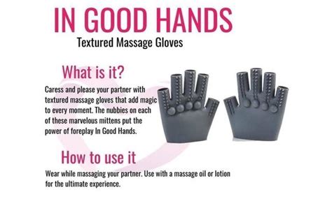 In Good Hands Massage Gloves By Pure Romance By Alicia Lopez In Riverview Fl Alignable
