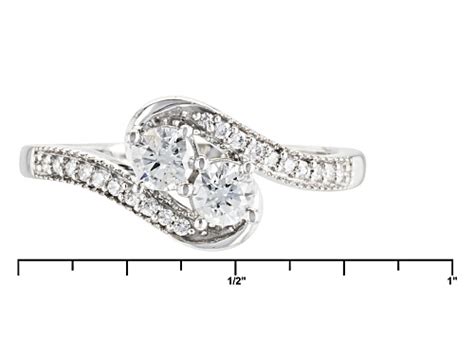 50ctw Round White Diamond 10k White Gold Ring Size 7 Jtv Auctions