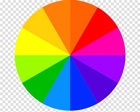 Color Wheel Coloring Page Png Image With Transparent Background Png