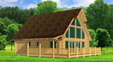 Pinnacle Chalet Log Cabin Design For Roomy Lofts Log Home Kits Log