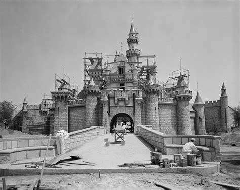 Castle Under Construction Disneyland Castle Vintage Disneyland