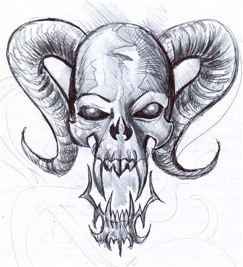 Skull 5 Fast Sketch Cool Skull Drawings Skull Art Drawing Skull