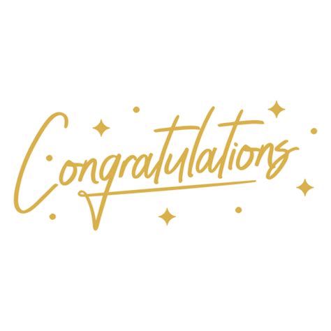 Congratulations Lettering Label Png And Svg Design For T Shirts