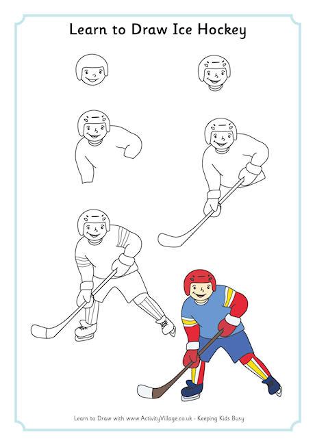 Learn To Draw Ice Hockey