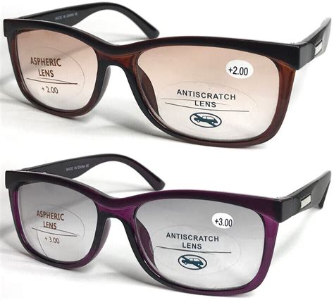Sl427 Retro Light Tinted Bifocal Reading Glasses Matte Eyebrow Trendy Stylish Ebay