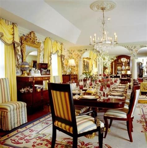 It creates totally new dining room decor and dresses up windows in style. formal dining room | Beautiful dining rooms, Formal dining ...