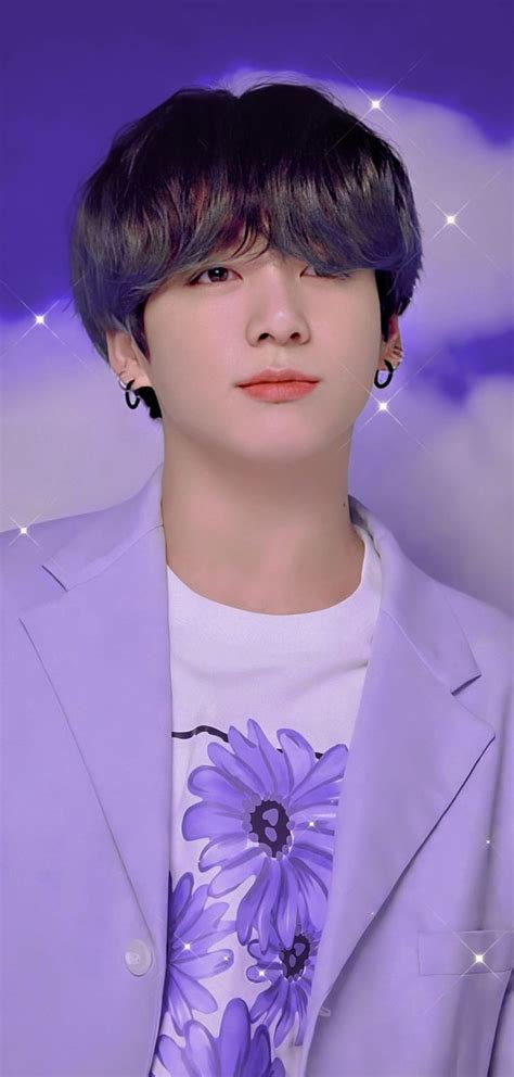 Jungkook Bts Face Purple Cute Hd Phone Wallpaper Pxfuel