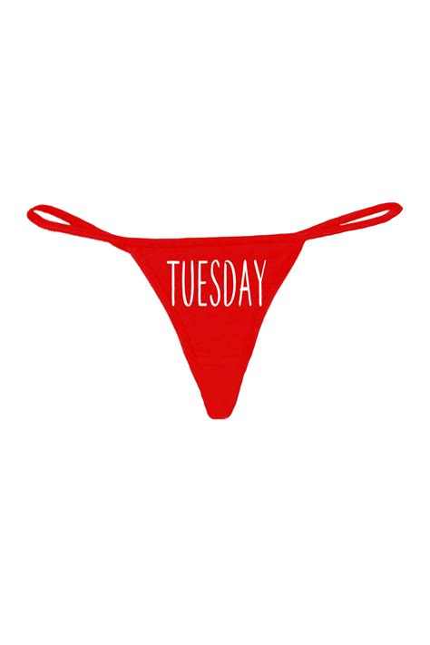 Shore Trendz Womens Sexy Thong Day Of Week Tuesday