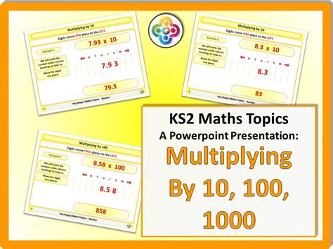 Multiplying By 10 100 1000 Ks2 Teaching Resources