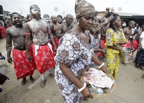 Ivorian People Dance Parade During Generation Editorial Stock Photo