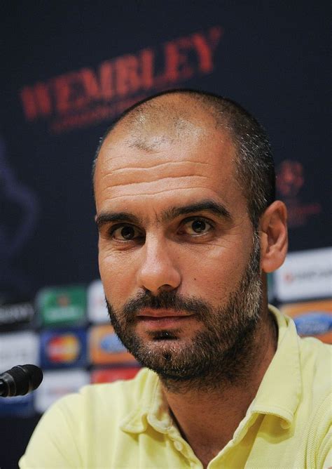 BARCELONA, SPAIN - MAY 23: Coach Josep Guardiola of Barcelona looks on