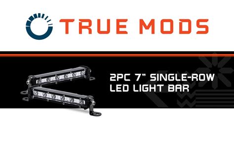 Amazon True Mods 2pc 7 Ultra Slim Single Row Off Road LED Light