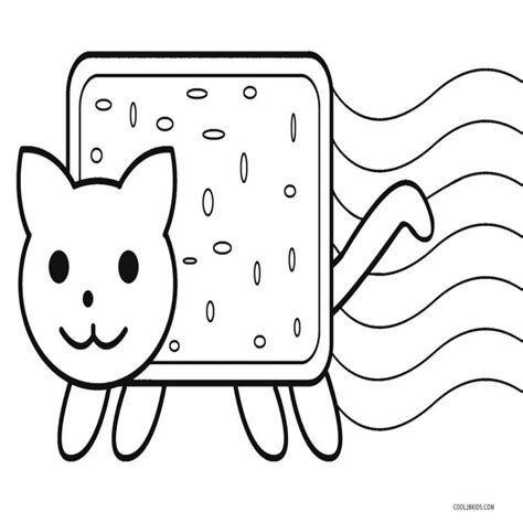 Nyan Cat Fast Simple Coloring Page Printable Images And Photos Finder