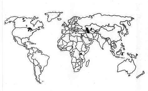Printable Blank World Map Template For Students And Kids Greig