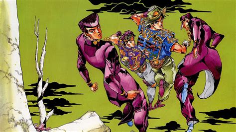 An Image Of A Comic Book Page With Two Men In Purple Suits And One Man