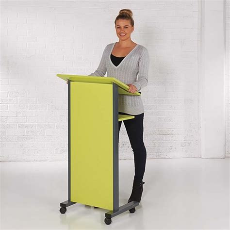 Podium Mobile Lecterns 6 Colours Self Assembly