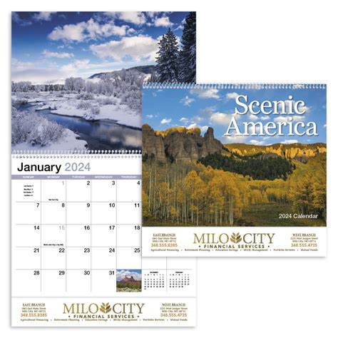 Scenic America Appointment Calendar Spiral Corporate Specialties
