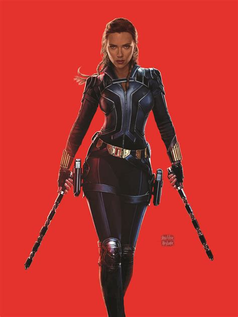 Black Widow Fanart Using Digital Painting Milton Nakata Black Widow