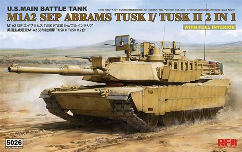 1 35 M1a2 Sep Abrams Tusk I Tusk Ii With Full Interior Vše pro