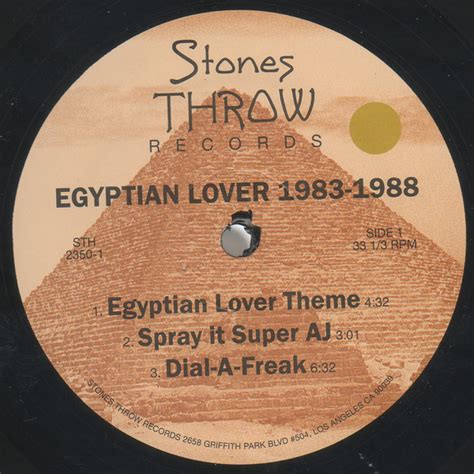 Egyptian Lover Egyptian Lover 1983 1988 Used Vinyl High Fidelity