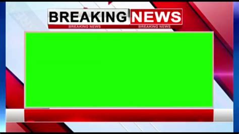 Breaking News Green Screen Breaking News Green Animation News Green