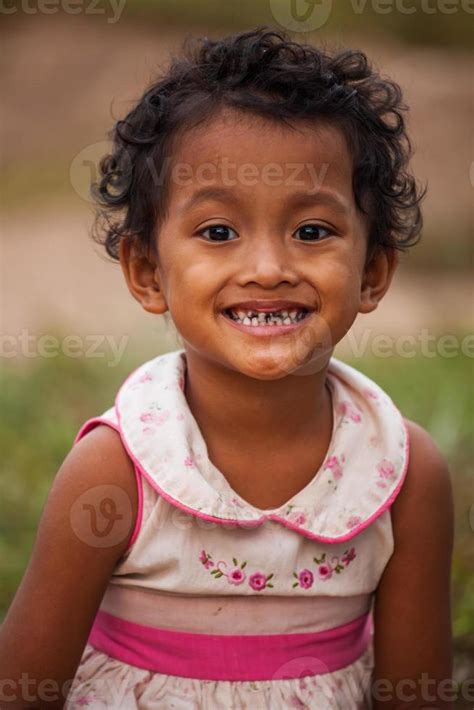 Portrait Of Smile Asian Poor Girl In Thailand 867178 Stock Photo At