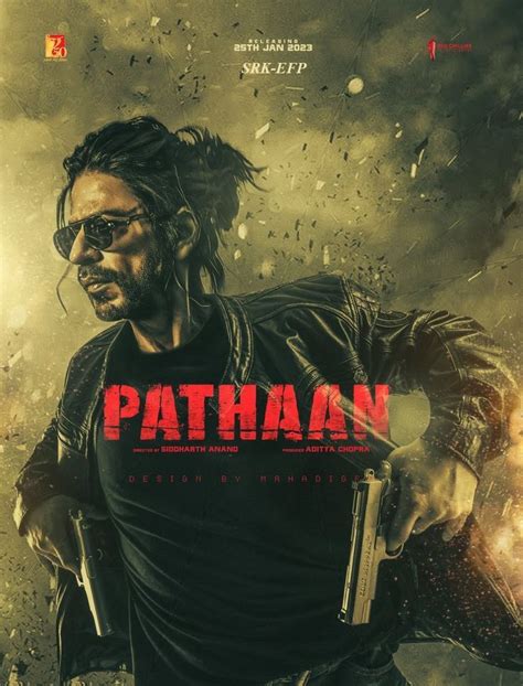 Pathaan New Movie Poster With Shahrukh Khan Pathaan Nouveau
