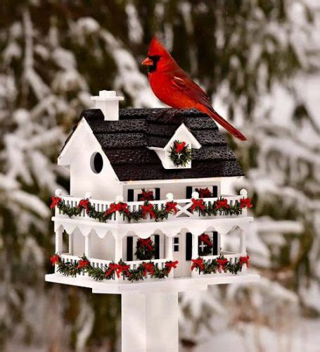 9 Christmas Themed Birdhouses Holiday Bird Feeders