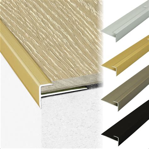 27m Luxury Click Vinyl Flooring Push In Stair Nosing Edge Profile Trim Lvt C24 Ebay Tiles For