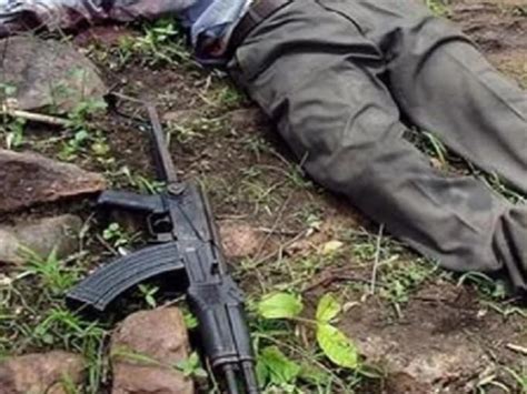 bodies of two women naxalites found in search after encounter between drg jawans and naxalites