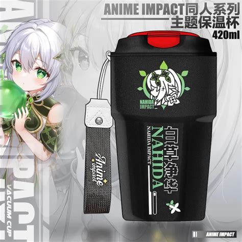 GENSHIN IMPACT NAHIDA Cosplay Stainless Steel Vacuum Cups Anime Water Bottle PicClick