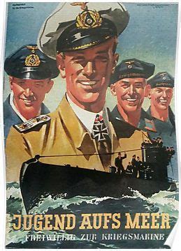 Volunteer For The Navy Vintage German Kriegsmarine Poster By