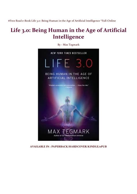 free read e book life 3 0 being human in the age of artificial inte…