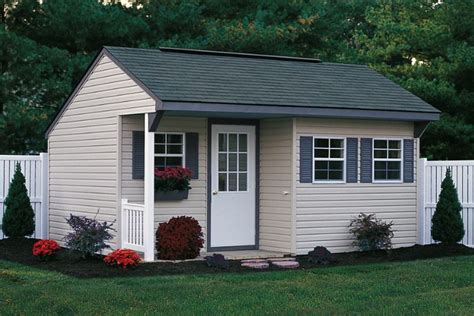 These small historic shed™ locker/ cabinet sheds look lovely on porches or decks and hide toys, sports equipment or a variety of other items. Storage Shed Plans With Porch - Build a Garden Storage ...