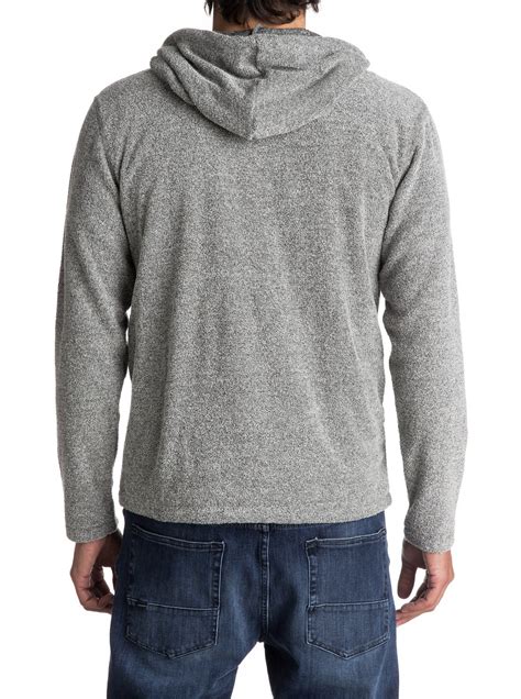 Grey marl oversized zip through hoodie. After Surf Super-Soft Zip-Up Hoodie EQYFT03667 | Quiksilver