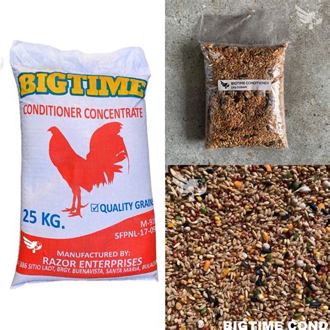 Bigtime Conditioner Concentrate Kg Repacked Feeds By Razor For Gamebirds Gamefowls