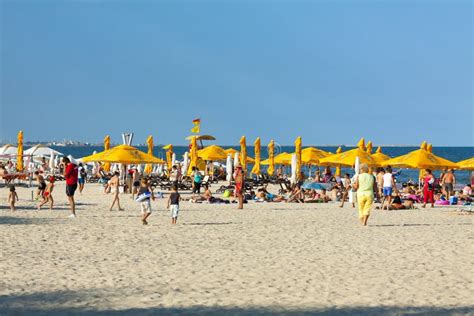 Mamaia Beach Romania Editorial Stock Image Image