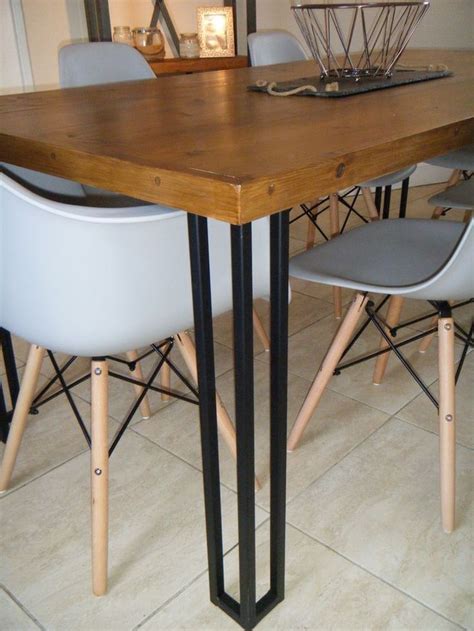 Metal plates are offered as an optional attachment service when you buy any leg where they are a workable. Metal Table Legs (Black) (Upcycling) Hairpin Legs. | eBay ...